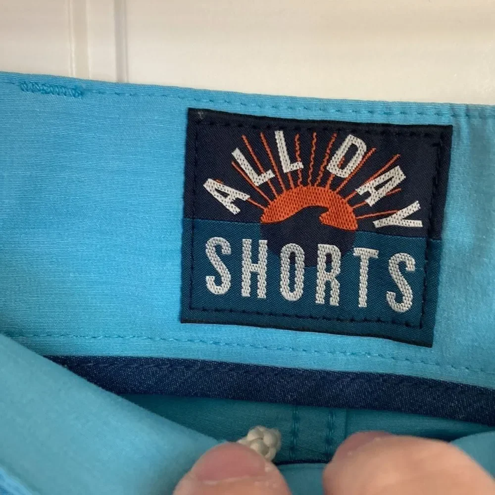 Faherty Shorts Mens 42 All Day Blue 9